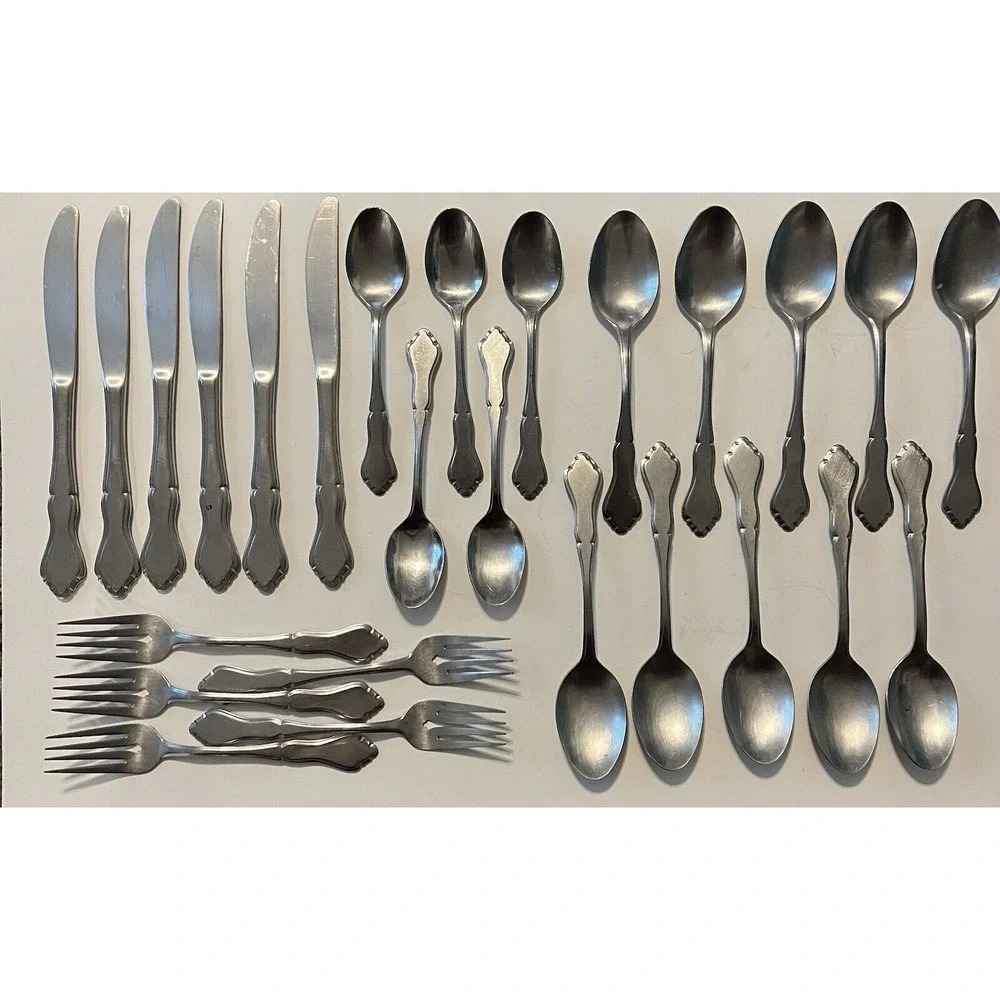 Vtg 26‎ Pc Lot Stanley Roberts MAJESTY Stainless Rogers Silverware Flatware VGC!
